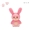 うさぎ ピンク