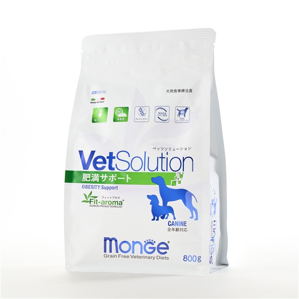 Monge VetSolution モンジ ベッツソリューション 犬用 肥満サポート 800g 単品購入 800g