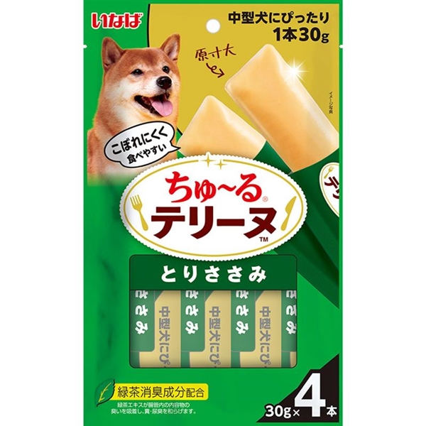 いなば ちゅ~るテリーヌ 中型犬用 とりささみ 30g×4本 パッケージ写真