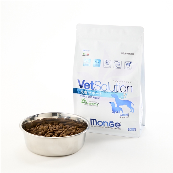 Monge VetSolution モンジ ベッツソリューション 犬用 皮膚サポート 800g 【定期購入】 定期購入 800g