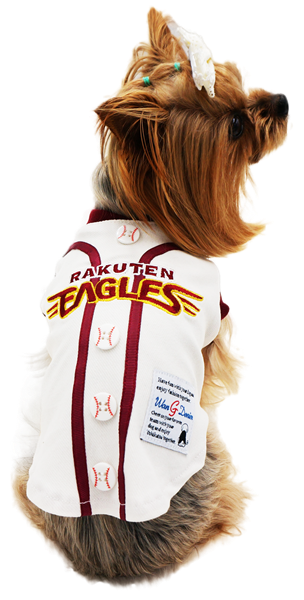 イーグルス承認野球Tシャツ ホワイト S S