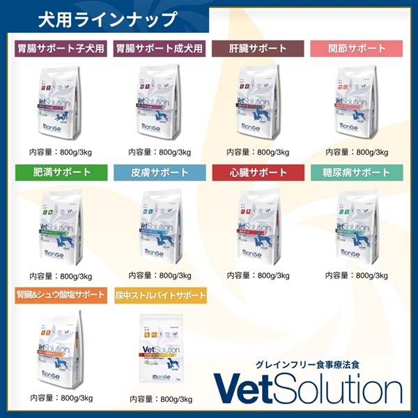 Monge VetSolution モンジ ベッツソリューション 胃腸サポート 成犬用 3kg 【定期購入】 定期購入 3kg