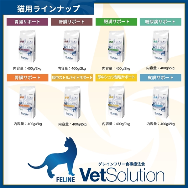 Monge VetSolution モンジ ベッツソリューション 猫用 腎臓サポート 400g