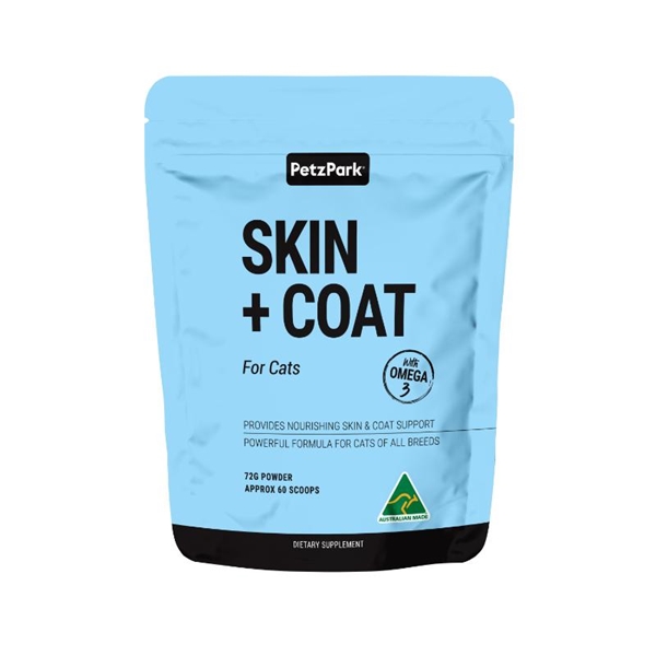 猫用 被毛サプリメント スキン+コート 72g
