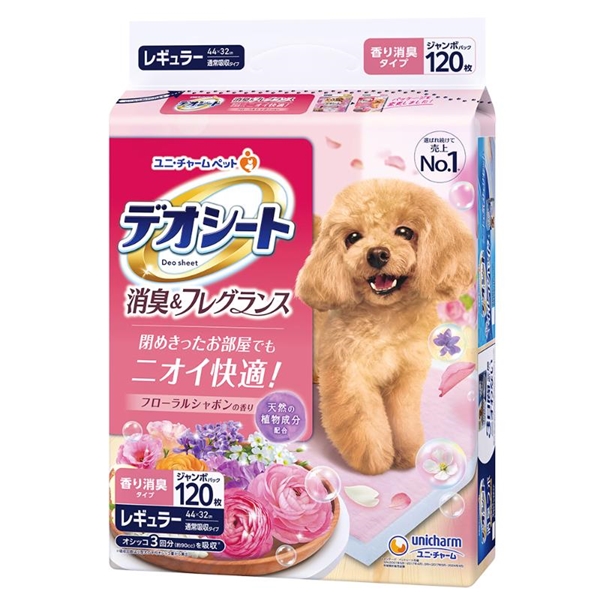 ユニ・チャーム デオシート 消臭消臭&フレグランス フローラルシャボン レギュラー 120枚 レギュラー 120枚