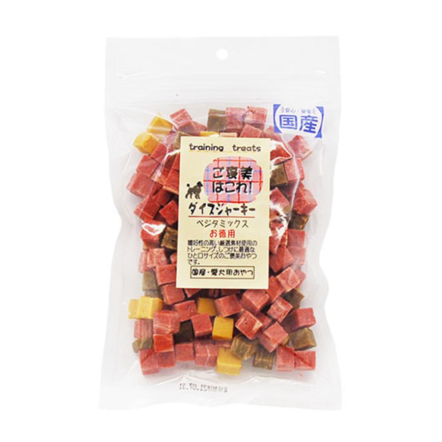 エースプロダクツ ご褒美はこれ! ダイスジャーキー ベジタミックス お徳用 180g 180g