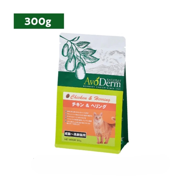 QIX アボ・ダーム キャット チキン&ヘリング 300g 300g