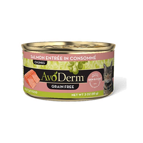 QIX アボ・ダーム 猫缶 セレクトカット サーモンコンソメ 85g