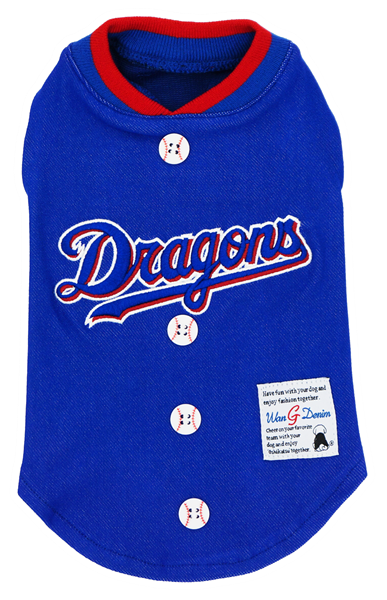 ドラゴンズ承認野球Tシャツ2 ブルー 3L 3L