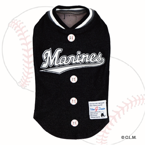 ロッテ野球T ブラック MarinesLL LL