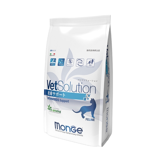 Monge VetSolution モンジ ベッツソリューション 猫用 皮膚サポート 400g