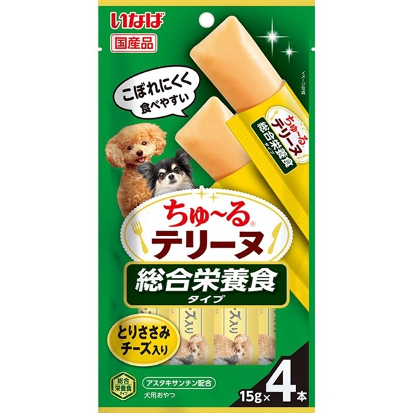 いなば 国産 ちゅーるテリーヌ 総合栄養食タイプ とりささみ チーズ入り 15g×4本