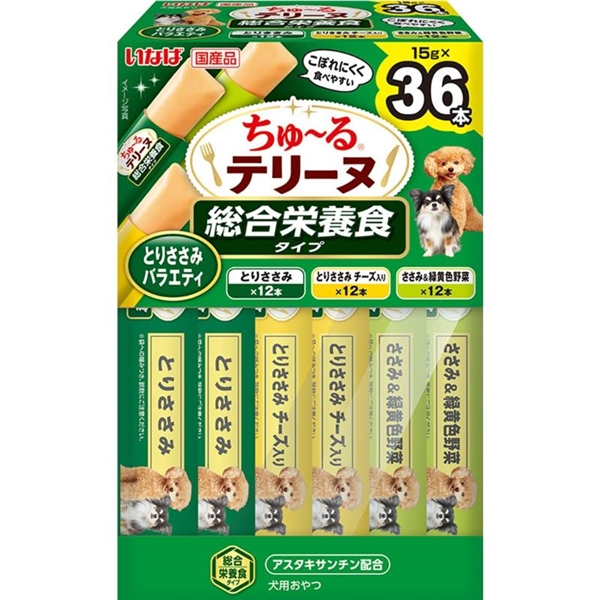 ちゅーるテリーヌ 総合栄養食タイプ とりささみバラエティ 15g×36本