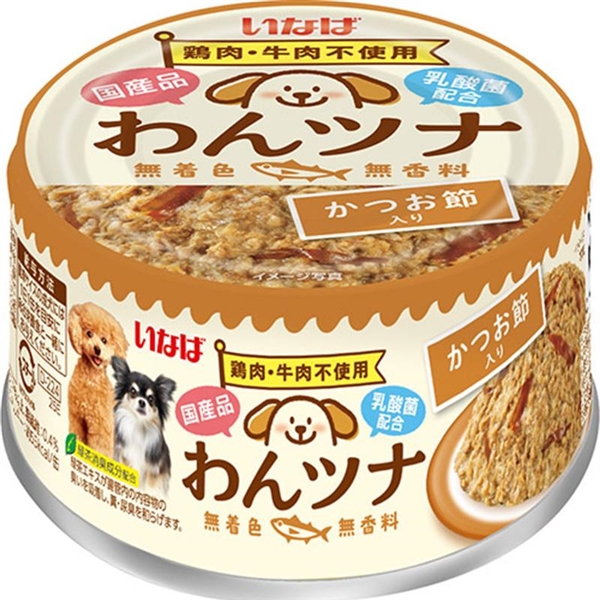 いなば 国産 わんツナ かつお節入り 85g