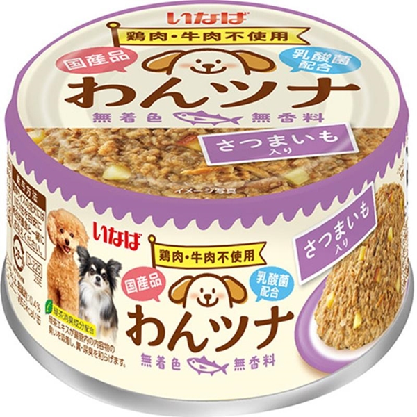 いなば 国産 わんツナ さつまいも入り 85g