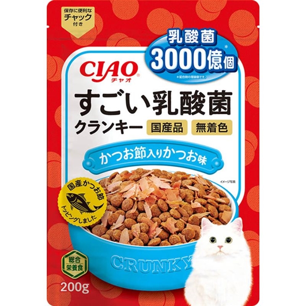 チャオ すごい乳酸菌 クランキー かつお味 200g