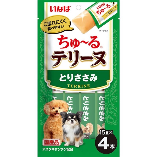 いなば 国産 CIAO チャオ ちゅーる テリーヌ とりささみ 15g×4本