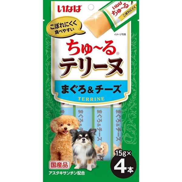 いなば 国産 CIAO チャオ ちゅーる テリーヌ まぐろ&チーズ 15g×4本