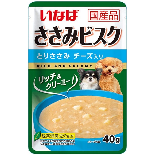 いなば 国産 ささみビスク とりささみ チーズ入り 40g