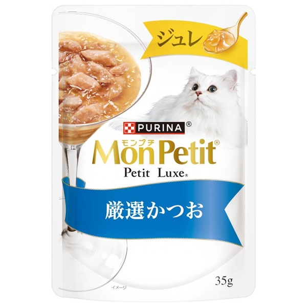 ネスレ モンプチ プチリュクスパウチ ジュレ 厳選かつお 35g