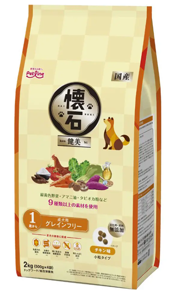 懐石 健美 グレインフリー 1歳から 2kg (500g×4)