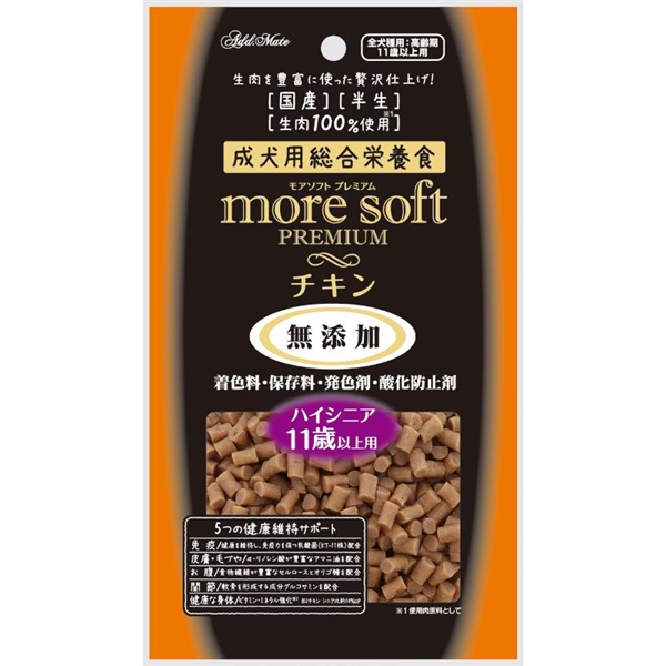 ペティオ アドメイト 国産 more soft プレミアム チキン ハイシニア 60g