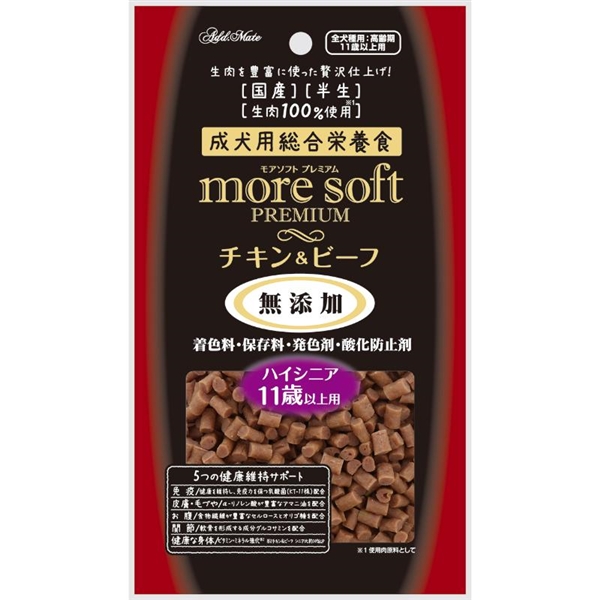 ペティオ アドメイト 国産 more soft プレミアム チキン&ビーフ ハイシニア 60g