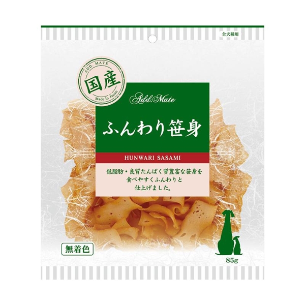 ペティオ アドメイト 国産 素材トリーツ ふんわり笹身 85g