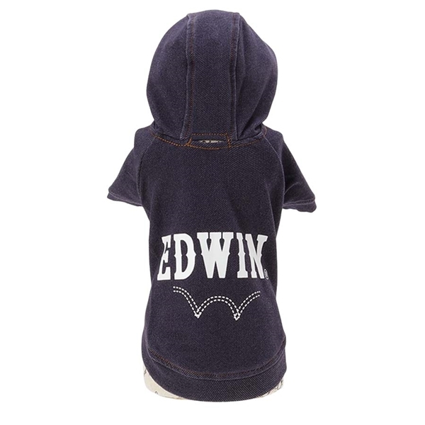 デニムライクパーカー ネイビー M M