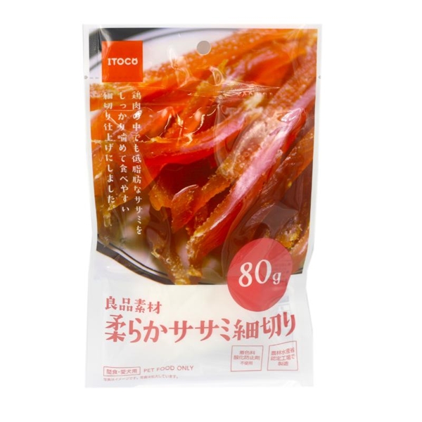 イトウ&カンパニーリミテッド 良品素材 柔らかササミ細切り 80g