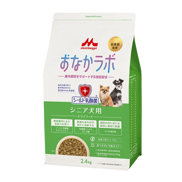 森乳サンワールド Super gold スーパーゴールド おなかラボ シニア犬用 2.4kg