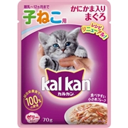 ＫＷＰ７６カルカンデリカ子猫用かにかま７０ｇ 定価：88円（税込）