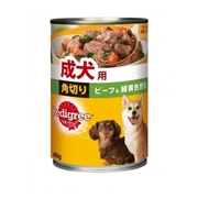 Ｐ１６成犬用角切りビーフ＆緑黄色野菜４００ｇ 定価：250円（税込）