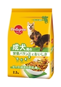 ＰＤ５成犬用ビーフ＆野菜＆魚２．２Ｋｇ 定価：1,078円（税込）