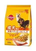 ＰＤ８成犬用旨みチキン＆野菜２．２Ｋｇ 定価：1,078円（税込）