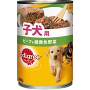 Ｐ１４チャム子犬用ビーフ＆緑黄色野菜４００ｇ 定価：250円（税込）