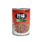 ペットプロ旨味グルメビーフ味３７５ｇ 定価：129円（税込）