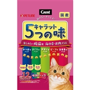 キャラット５つの味海の幸お肉プラス１．２Ｋｇ 定価：627円（税込）