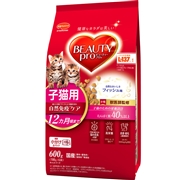 ビューティープロ子猫用６００ｇ 定価：767円（税込）