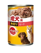 Ｐ１３３ペディグリー成犬用角切ビーフ４００ｇ 定価：250円（税込）