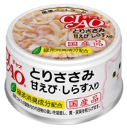 ＣＩＡＯとりささみ甘えび・しらす入り８５ｇ 定価162円