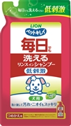 ＰＫ毎日洗えるリンスインＳＰ犬用替４００ｍｌ 定価：646円（税込）