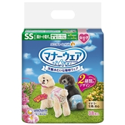 マナーウェア超小型犬女の子用ＳＳ３８枚 定価：2,178円（税込）