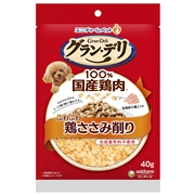 ハッピーＳささみ削り成犬用鶏ささみ４０ｇ 定価：393円（税込）