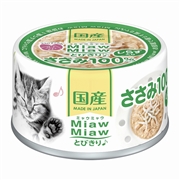 ミャウミャウとびきりささみしらす入６０ｇ 定価：121円（税込）