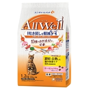 AllWell 国産 10種の自然素材 避妊去勢した猫の体重ケア 筋肉の健康維持用 サーモン＆ツナ味 1.2kg