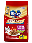 銀のスプーン 贅沢うまみ仕立て 下部尿路の健康維持用 1歳~10歳頃まで まぐろかつお煮干し白身魚しらす味 1.1kg(275g×4)