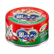 ユニ・チャーム 銀のスプーン まぐろ・かつおにかつお節入り 70g