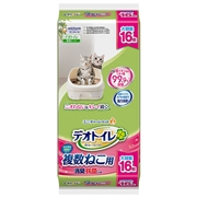 ユニ・チャーム デオトイレ １週間ずっと、ニオイこもらない 複数ねこ用 消臭抗菌シート 16枚