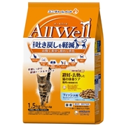 ユニ・チャーム 国産 Allwell オールウェル 吐き戻し、避妊・去勢した猫の体重ケア フィッシュ味 1.5㎏